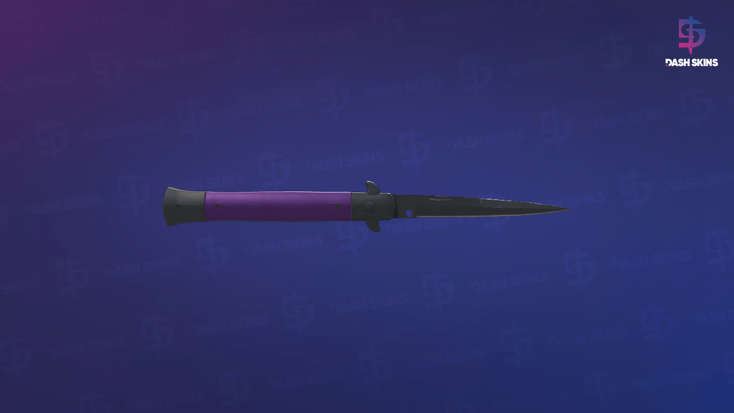 ★ Stiletto Knife | Ultraviolet (Field-Tested) Screenshot Playside