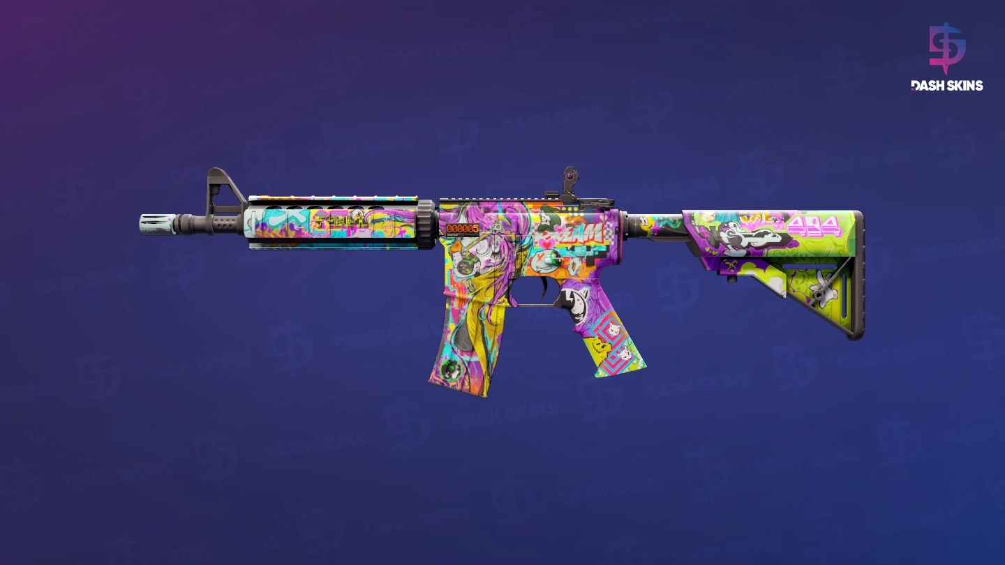 StatTrak™ M4A4 | In Living Color (Minimal Wear) Screenshot Playside