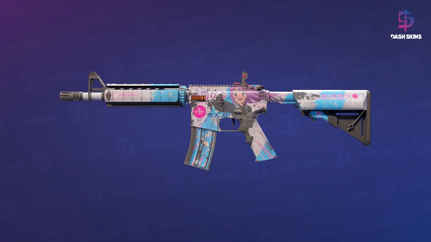 StatTrak™ M4A4 | Temukau (Battle-Scarred) Screenshot Playside