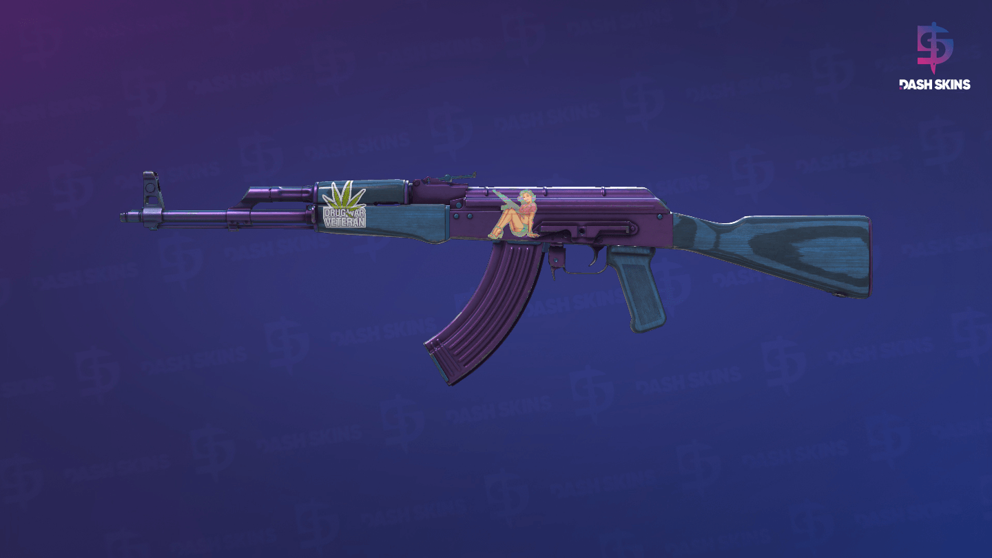 AK-47 | Midnight Laminate (Field-Tested) Screenshot Playside