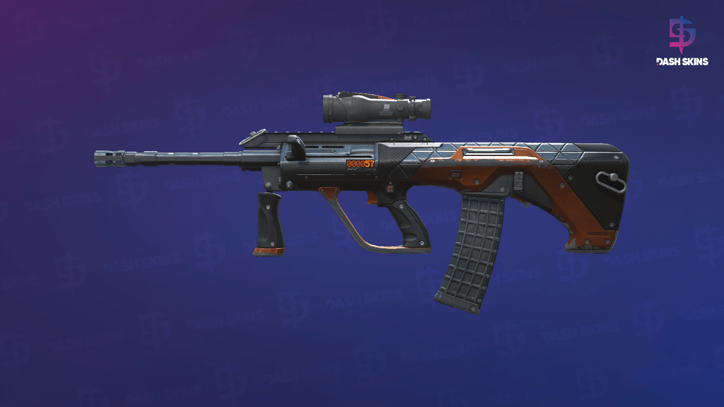 StatTrak™ AUG | Triqua (Well-Worn) Screenshot Playside