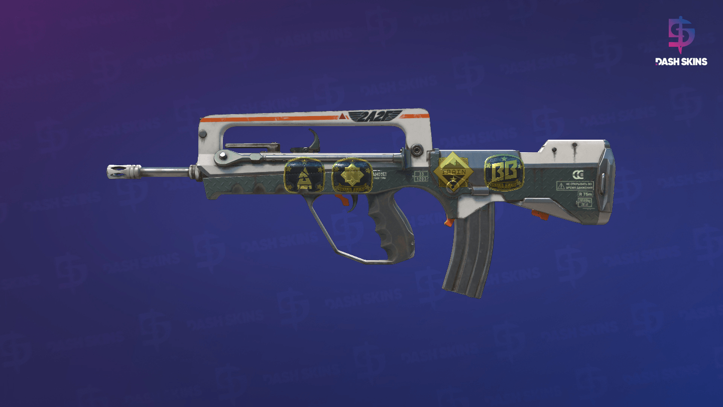 Souvenir FAMAS | 2A2F (Minimal Wear) Screenshot Playside