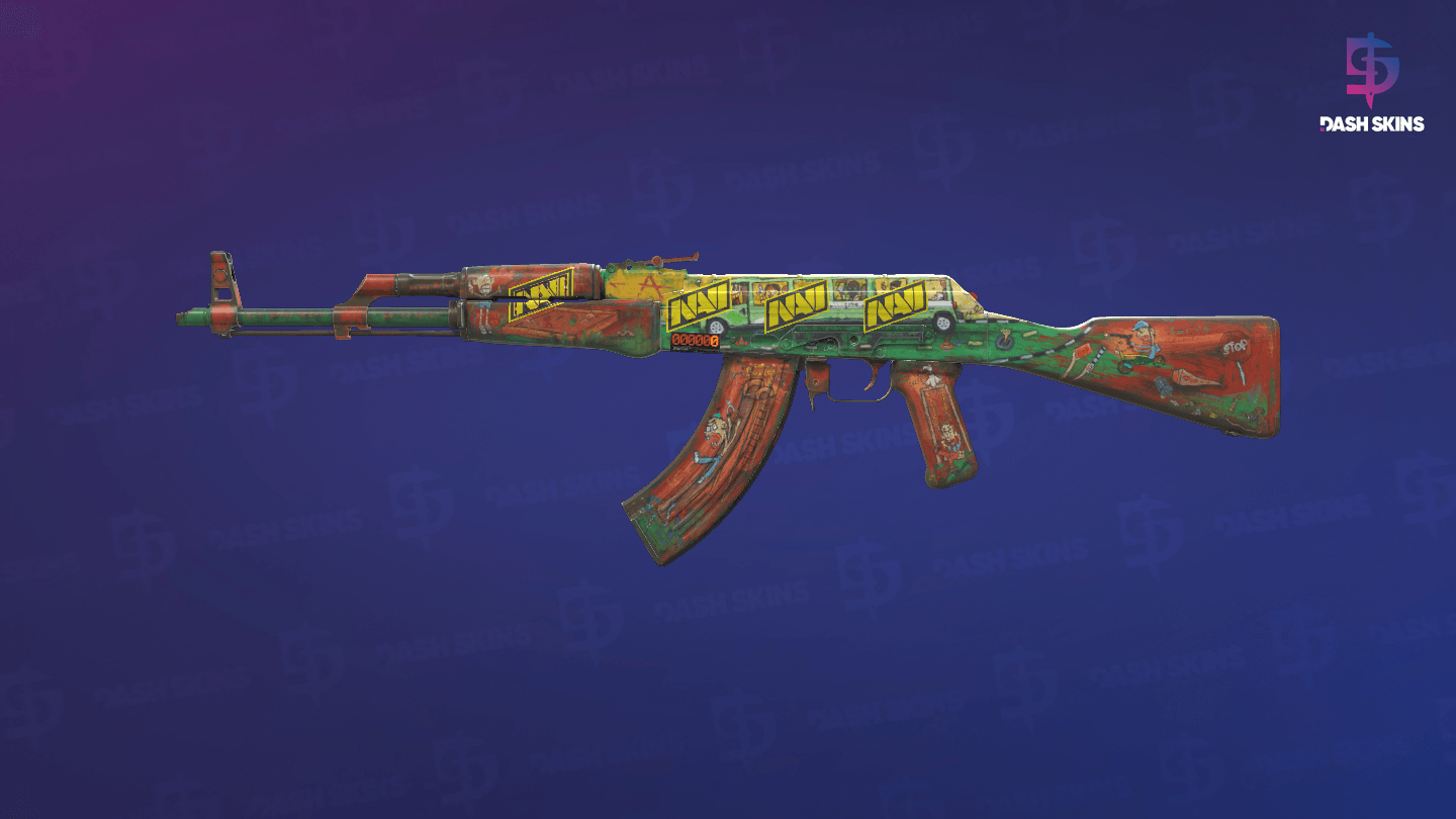 StatTrak™ AK-47 | The Outsiders (Well-Worn) Screenshot Playside