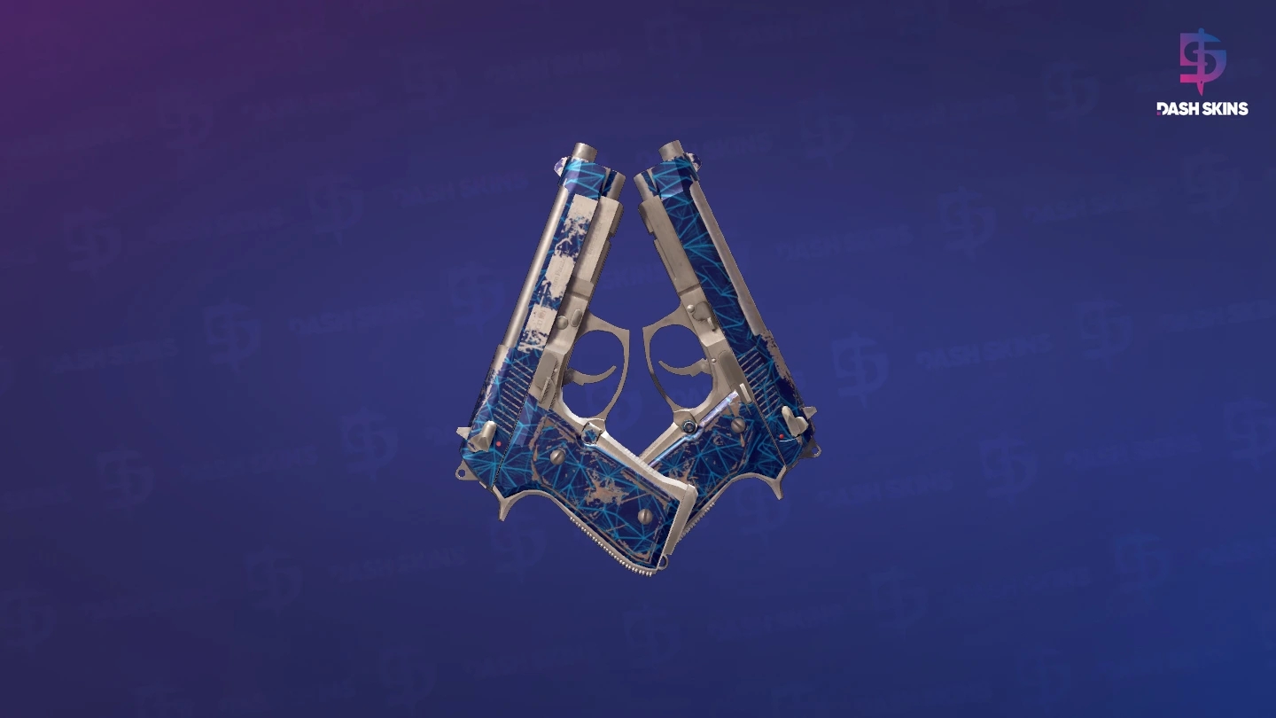 Dual Berettas | Cobalt Quartz (Field-Tested) Screenshot Playside