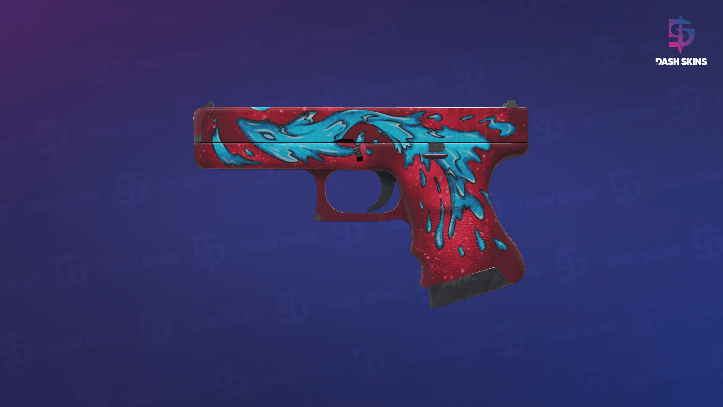 Glock-18 | Water Elemental (Minimal Wear) Screenshot Playside