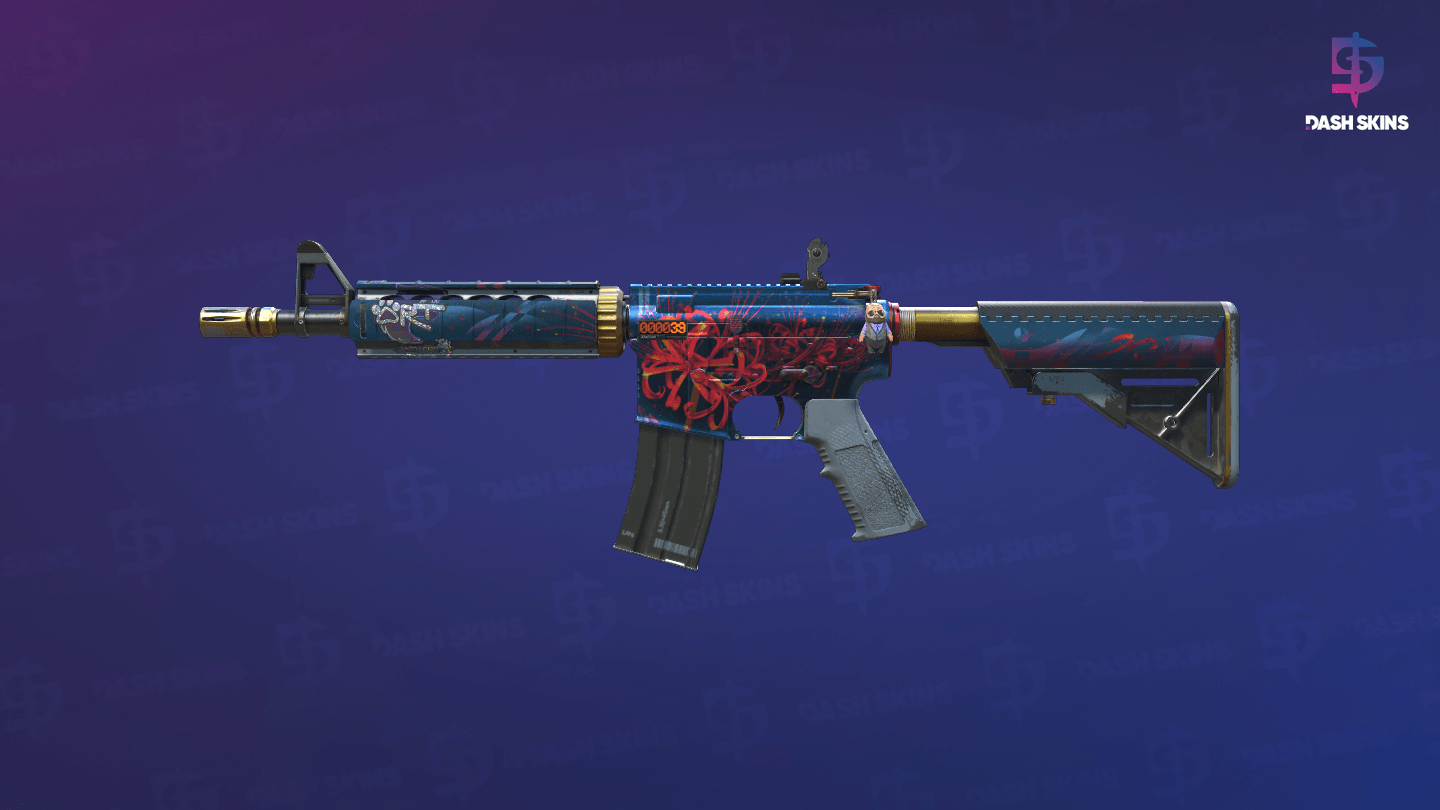 StatTrak™ M4A4 | Spider Lily (Field-Tested) Screenshot Playside
