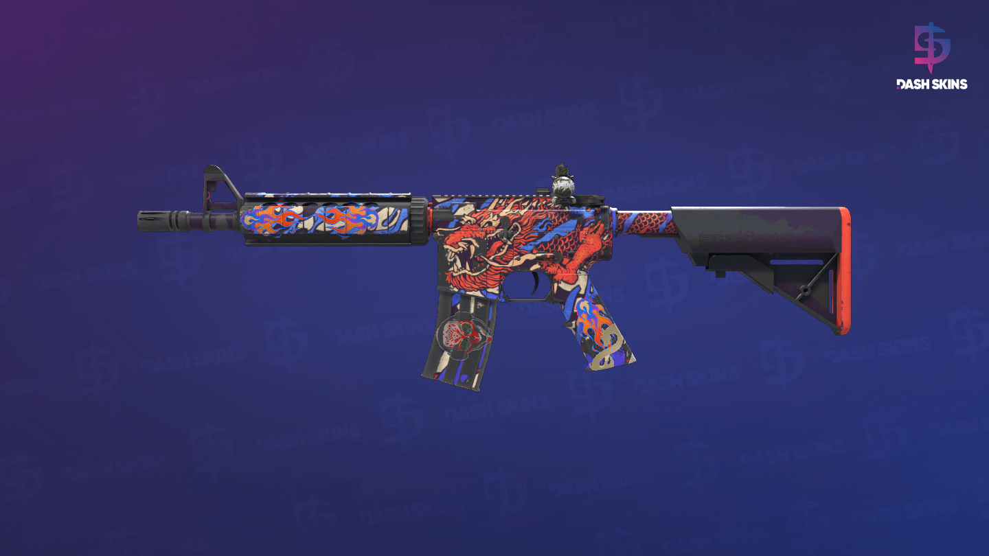 M4A4 | 龍王 (Dragon King) (Field-Tested) Screenshot Playside