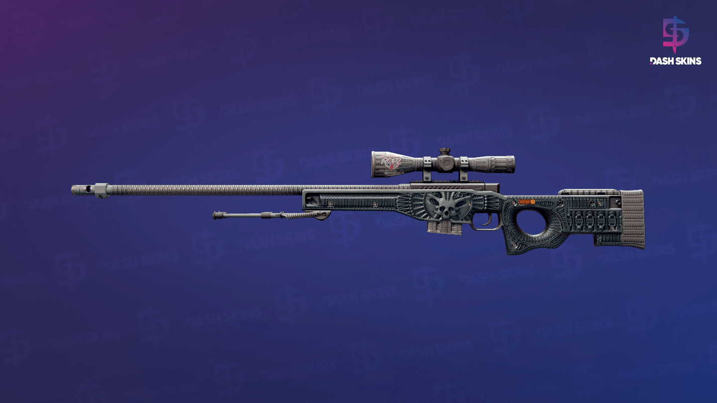 StatTrak™ AWP | Exoskeleton (Well-Worn) Screenshot Playside