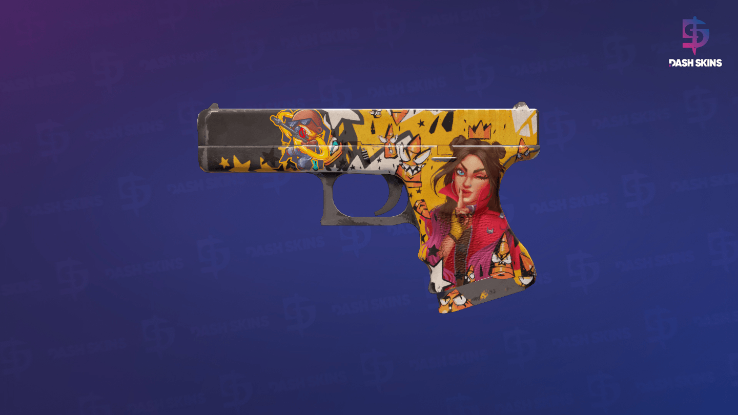 Glock-18 | Bullet Queen (Well-Worn) Screenshot Playside
