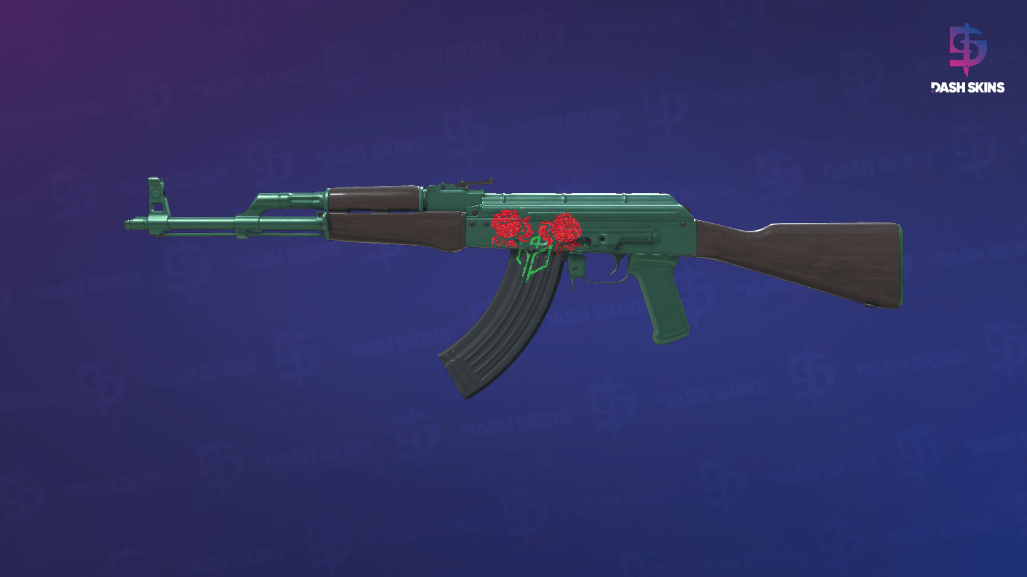 AK-47 | Wintergreen (Minimal Wear) Screenshot Playside