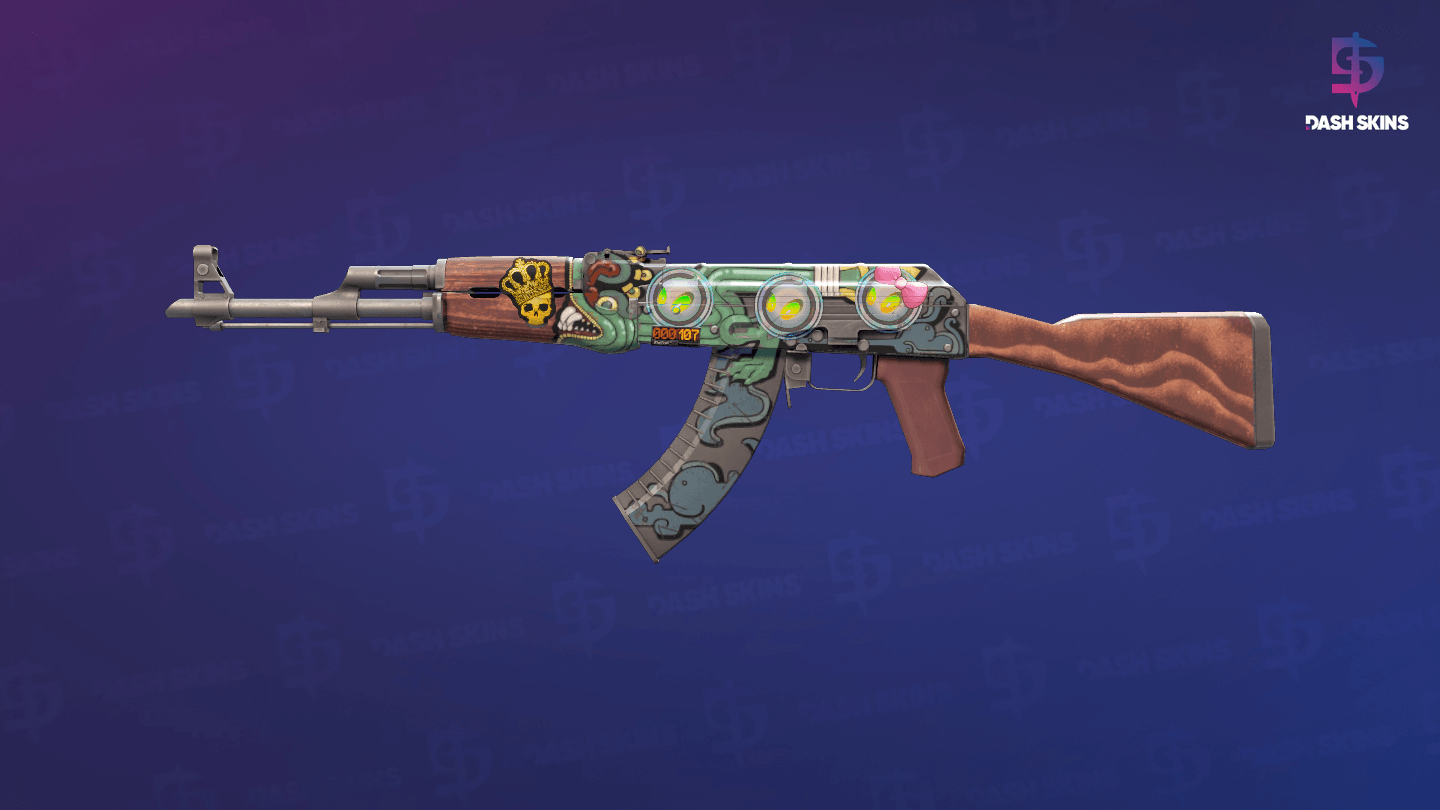StatTrak™ AK-47 | Fire Serpent (Field-Tested) Screenshot Playside