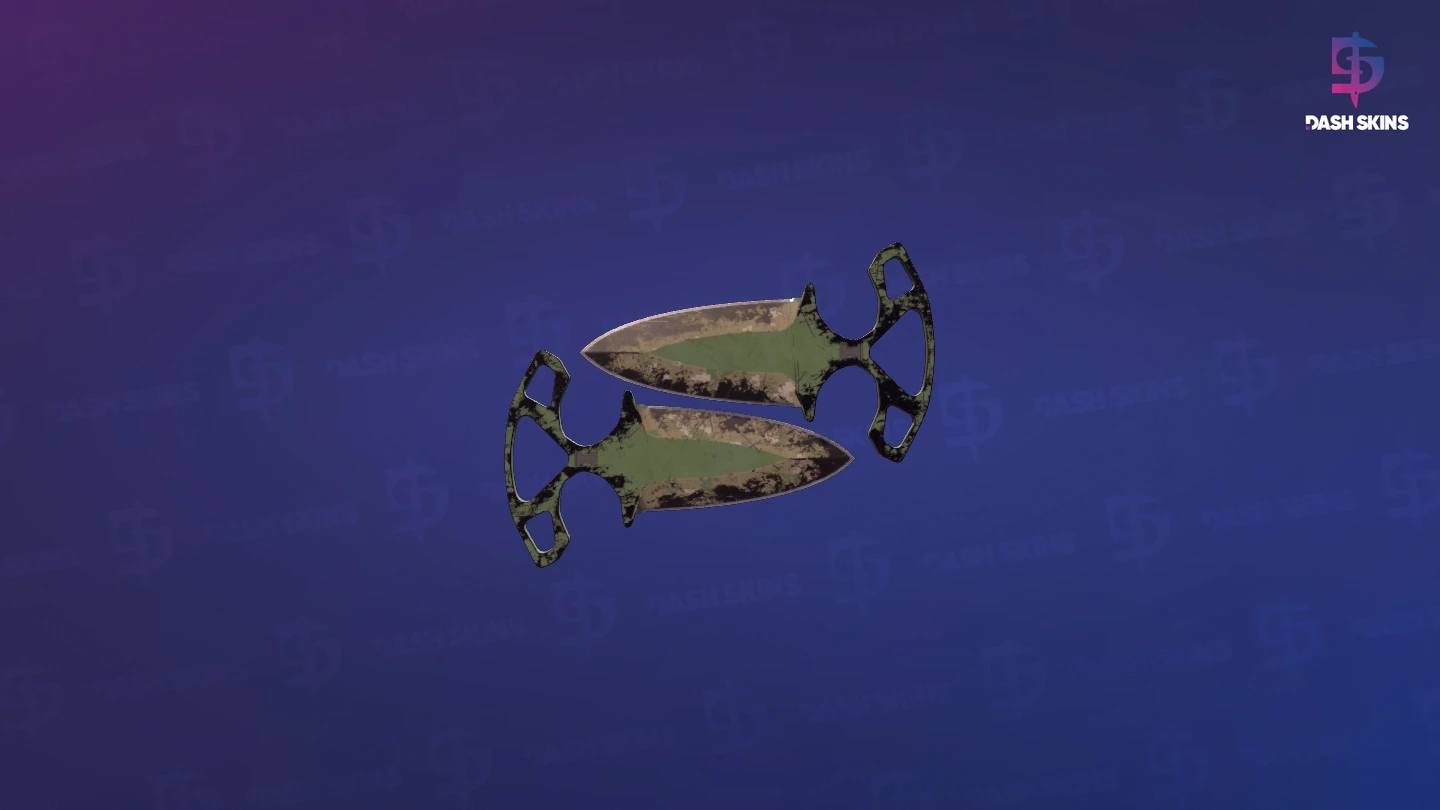★ Shadow Daggers | Forest DDPAT (Battle-Scarred) Screenshot Playside