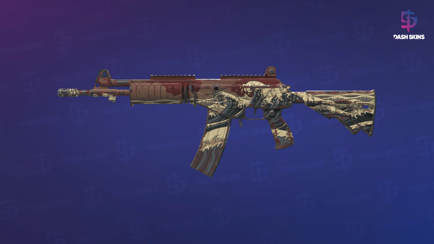 Galil AR | Crimson Tsunami (Field-Tested) Screenshot Playside