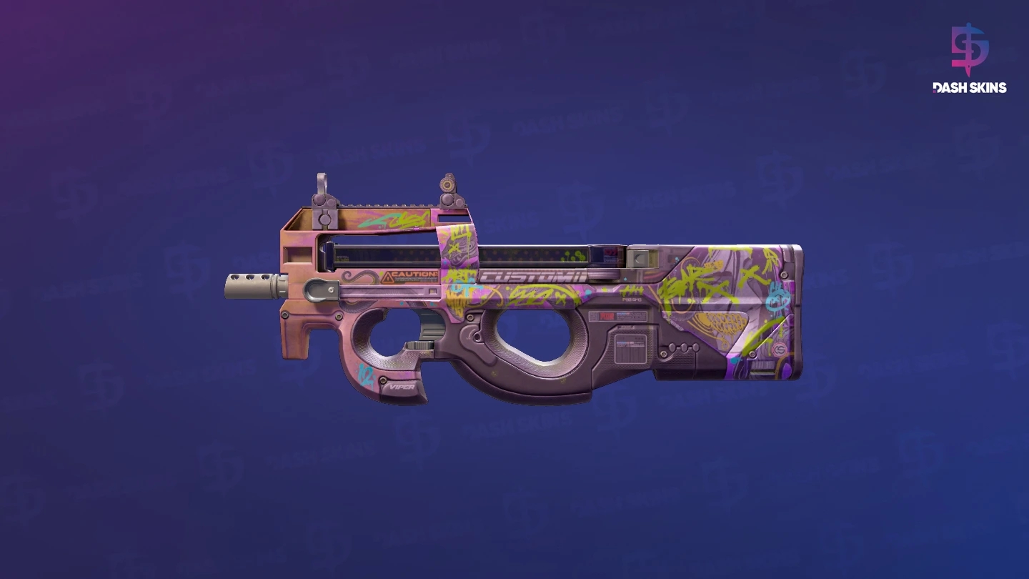 P90 | Neoqueen (Well-Worn) Screenshot Playside