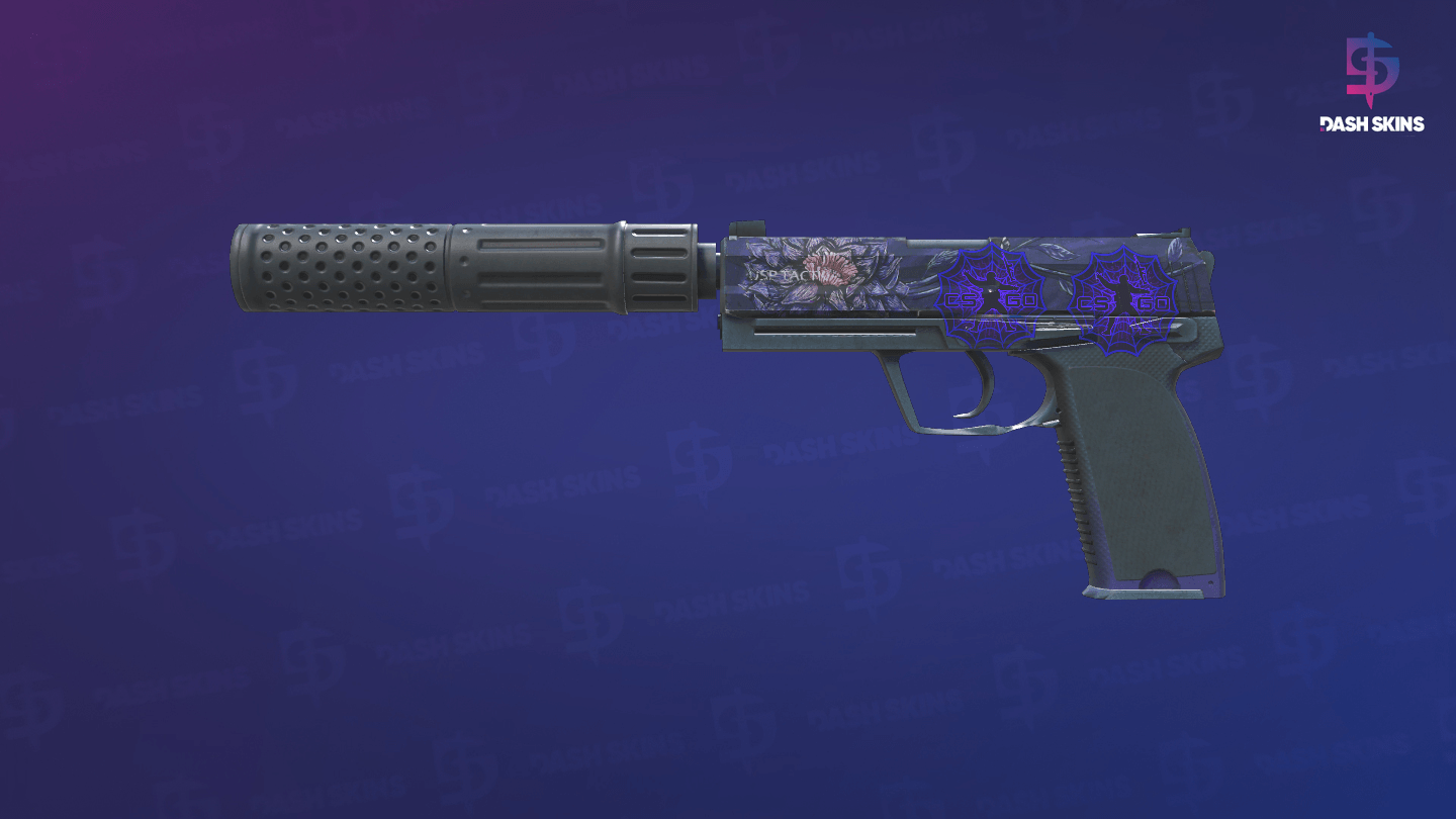 USP-S | Black Lotus (Well-Worn) Screenshot Playside