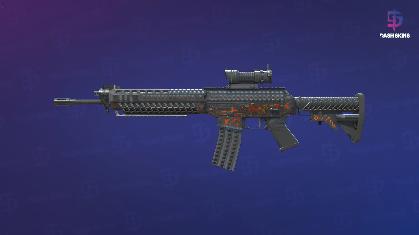 SG 553 | Heavy Metal (Battle-Scarred) Screenshot Playside