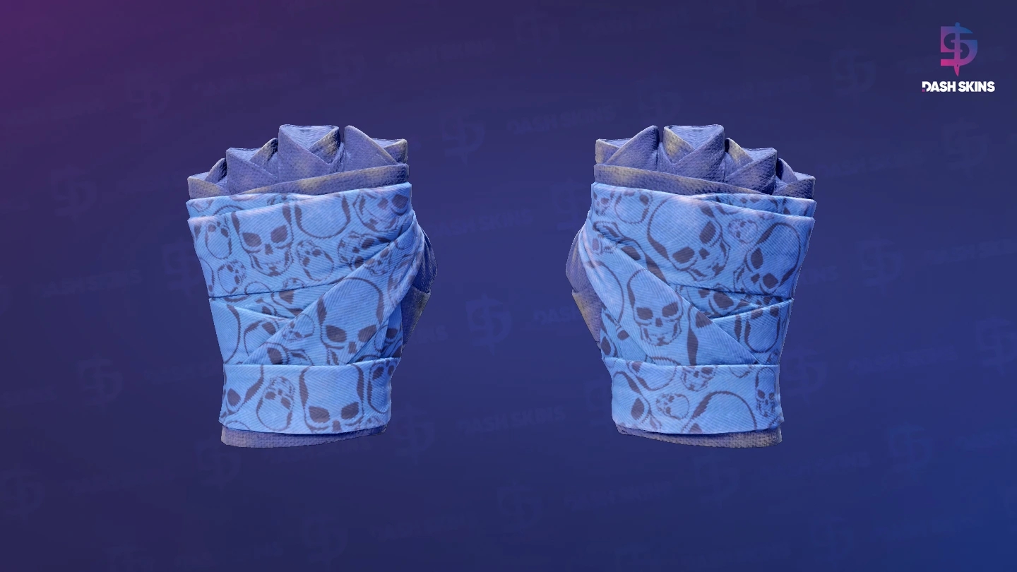 ★ Hand Wraps | Cobalt Skulls (Field-Tested) Screenshot Playside