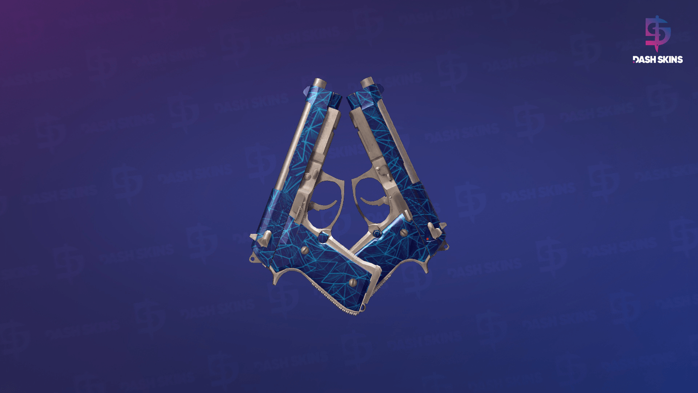 Dual Berettas | Cobalt Quartz (Factory New) Screenshot Playside