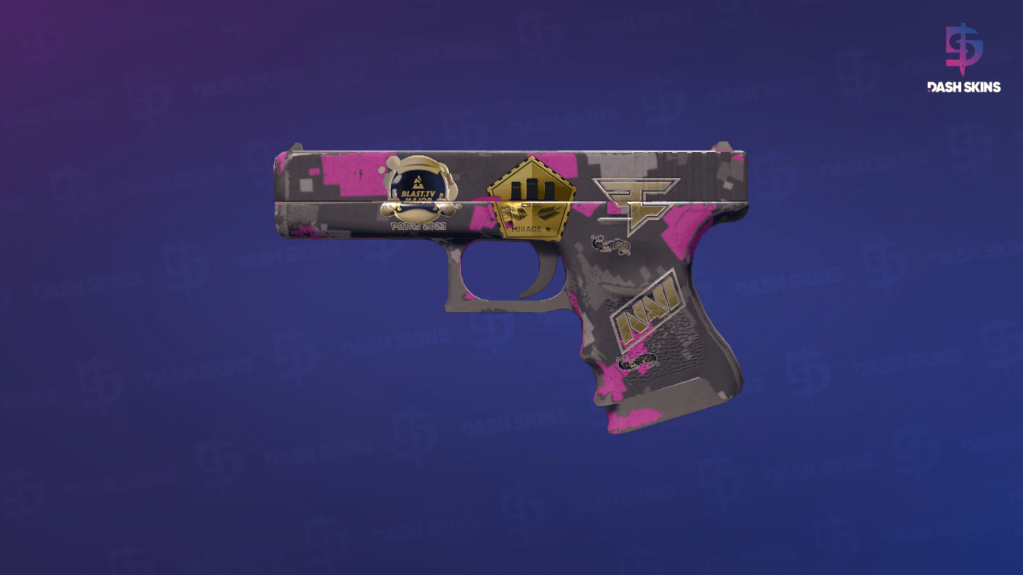 Souvenir Glock-18 | Pink DDPAT (Well-Worn) Screenshot Playside