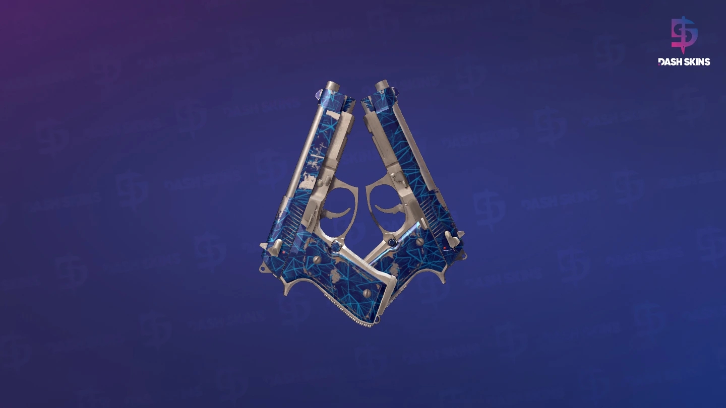 Dual Berettas | Cobalt Quartz (Field-Tested) Screenshot Playside