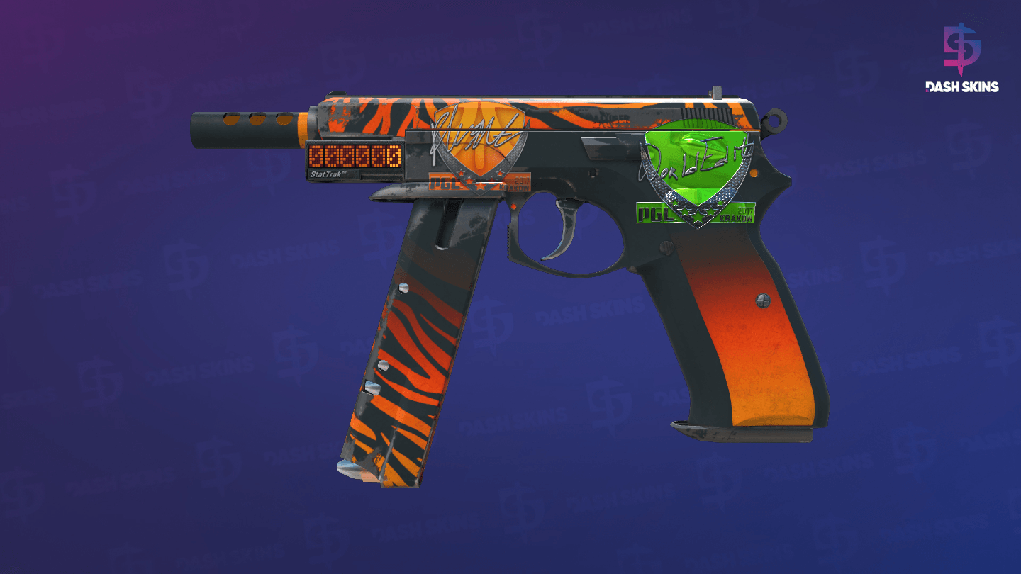 StatTrak™ CZ75-Auto | Tigris (Well-Worn) Screenshot Playside