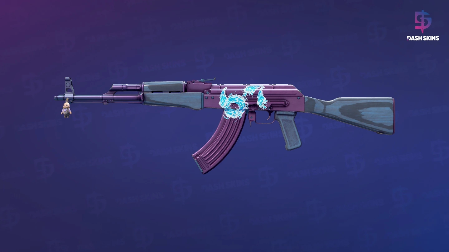 AK-47 | Midnight Laminate (Minimal Wear) Screenshot Playside