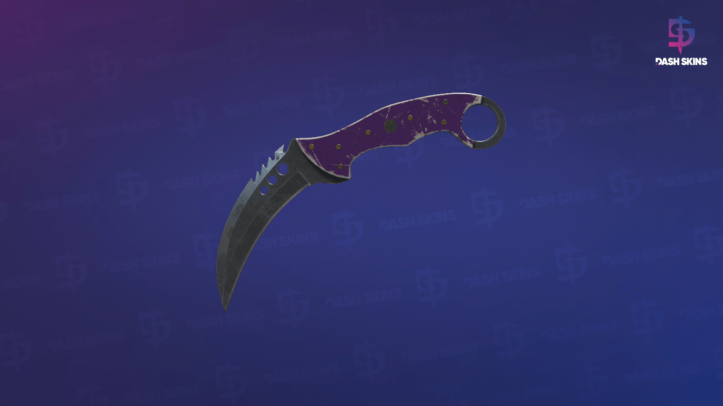 ★ StatTrak™ Talon Knife | Ultraviolet (Battle-Scarred) Screenshot Playside