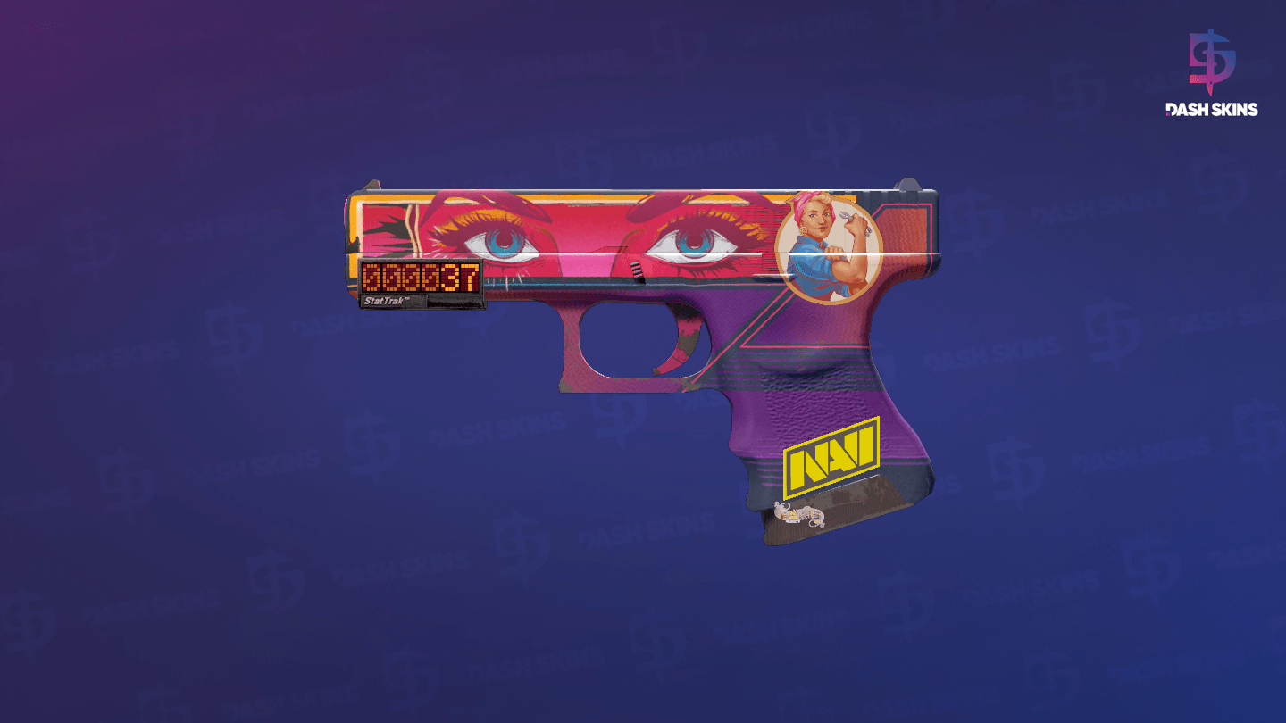StatTrak™ Glock-18 | Vogue (Minimal Wear) Screenshot Playside