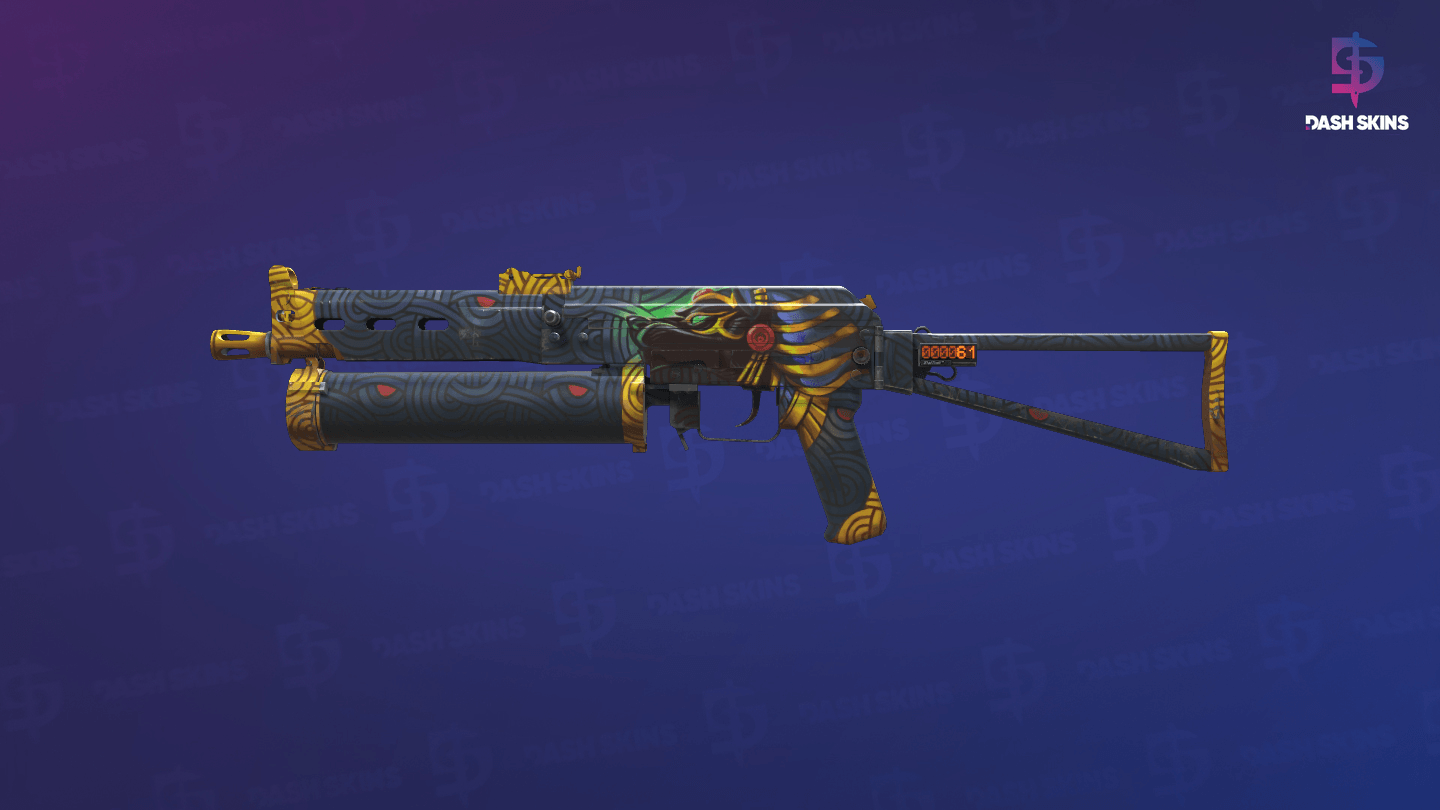 StatTrak™ PP-Bizon | Judgement of Anubis (Minimal Wear) Screenshot Playside