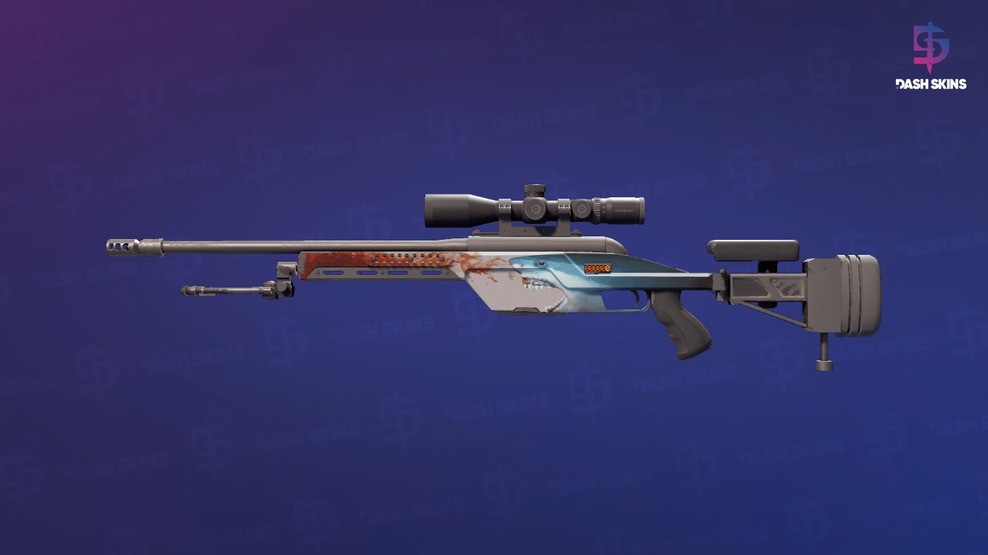 StatTrak™ SSG 08 | Blood in the Water (Minimal Wear) Screenshot Playside