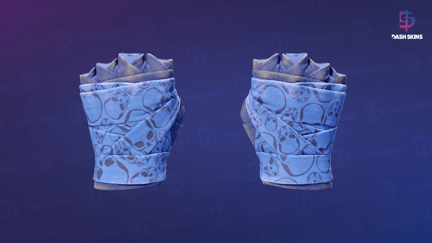 ★ Hand Wraps | Cobalt Skulls (Well-Worn) Screenshot Playside