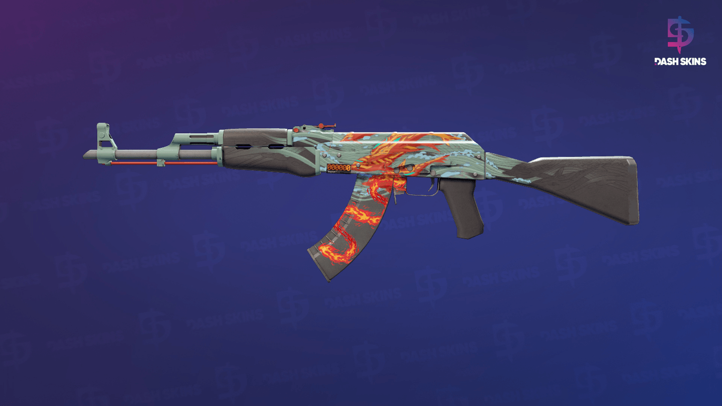 StatTrak™ AK-47 | Aquamarine Revenge (Minimal Wear) Screenshot Playside