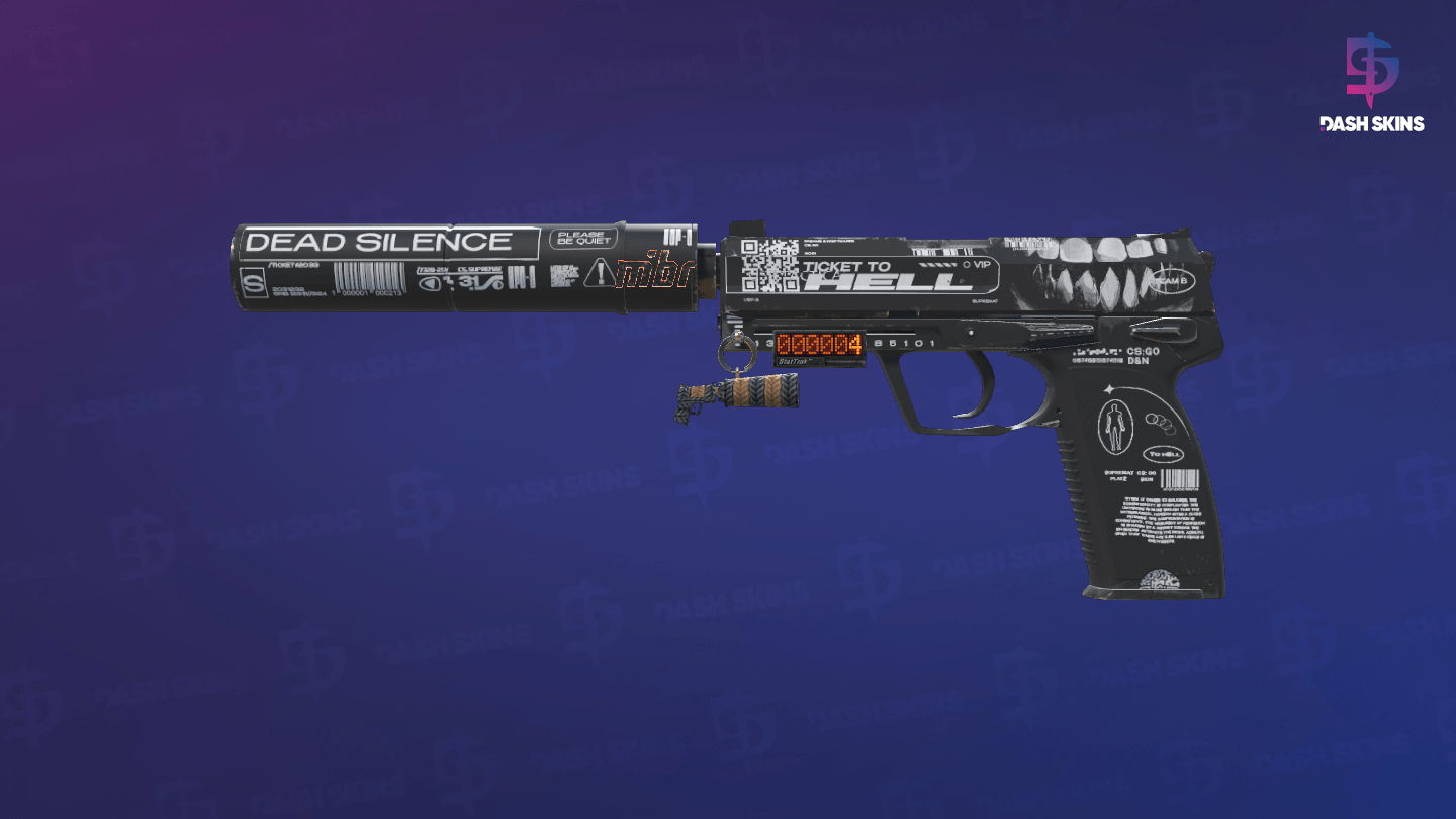 StatTrak™ USP-S | Ticket to Hell (Minimal Wear) Screenshot Playside