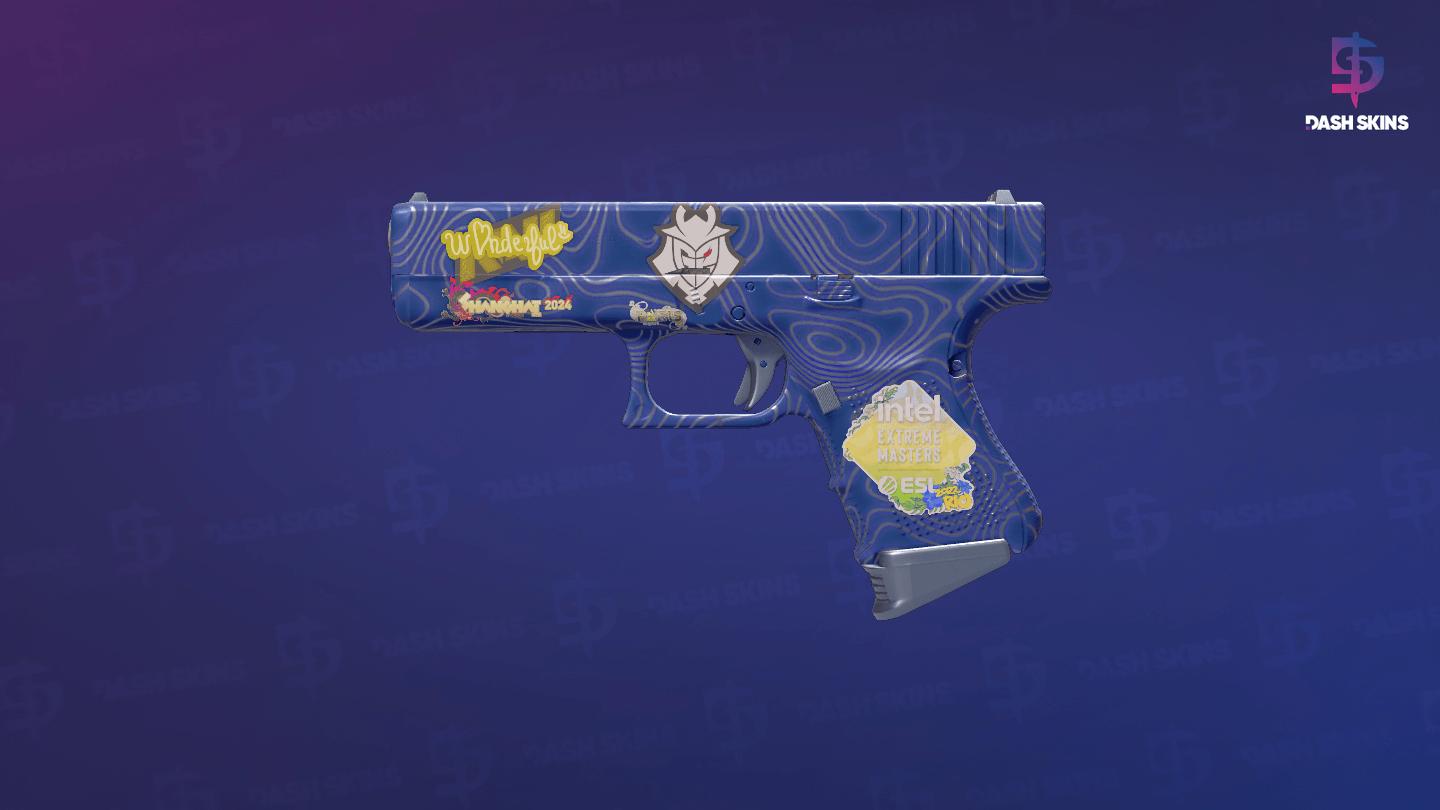 Glock-18 | Ocean Topo (Factory New) Screenshot Playside
