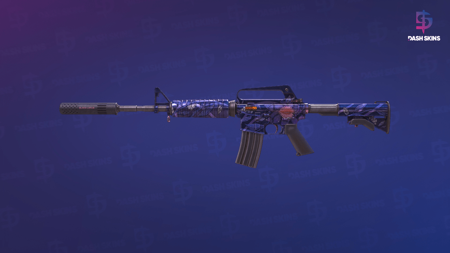 StatTrak™ M4A1-S | Black Lotus (Battle-Scarred) Screenshot Playside