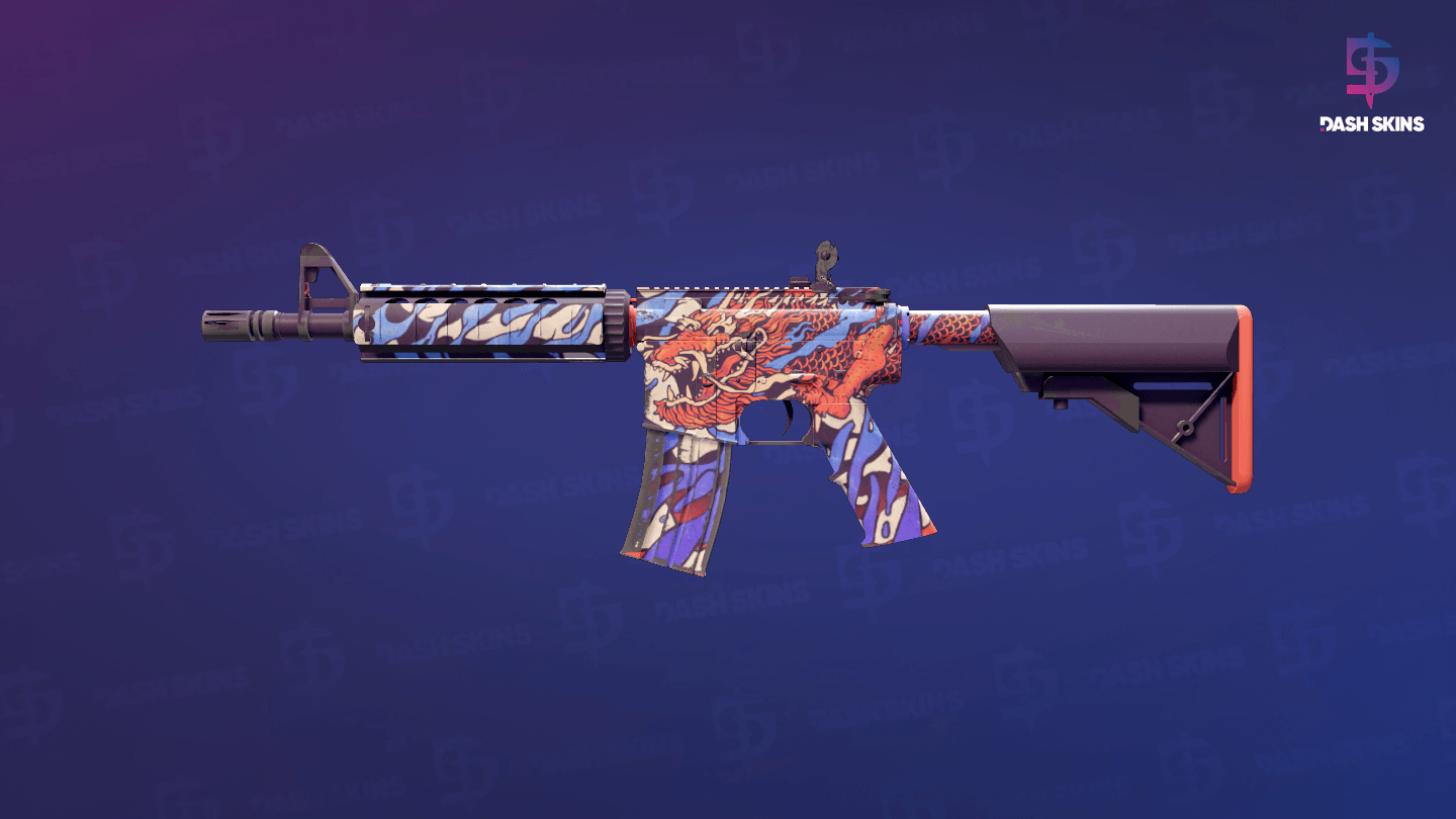 M4A4 | 龍王 (Dragon King) (Minimal Wear) Screenshot Playside