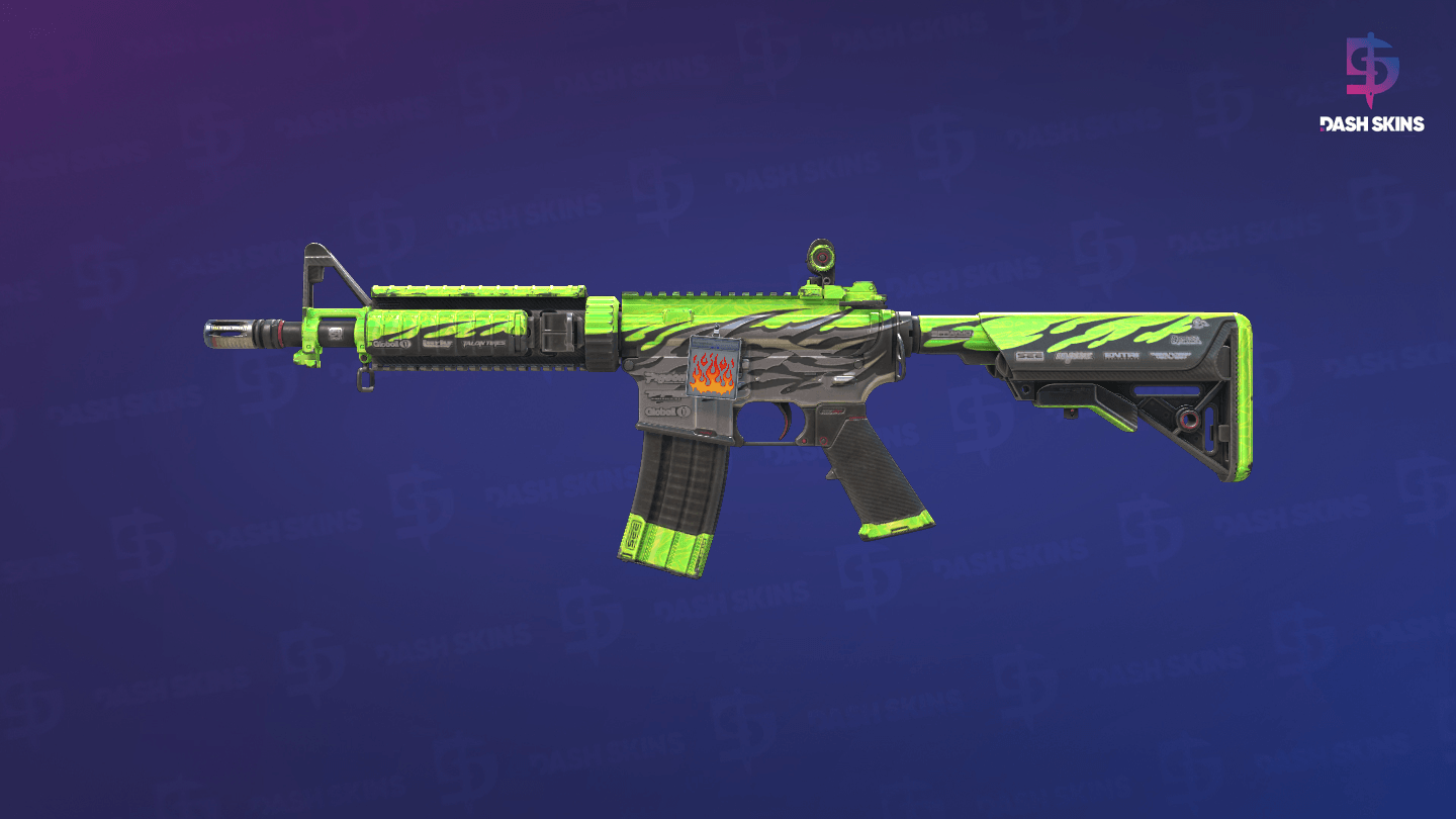 M4A4 | Full Throttle (Well-Worn) Screenshot Playside