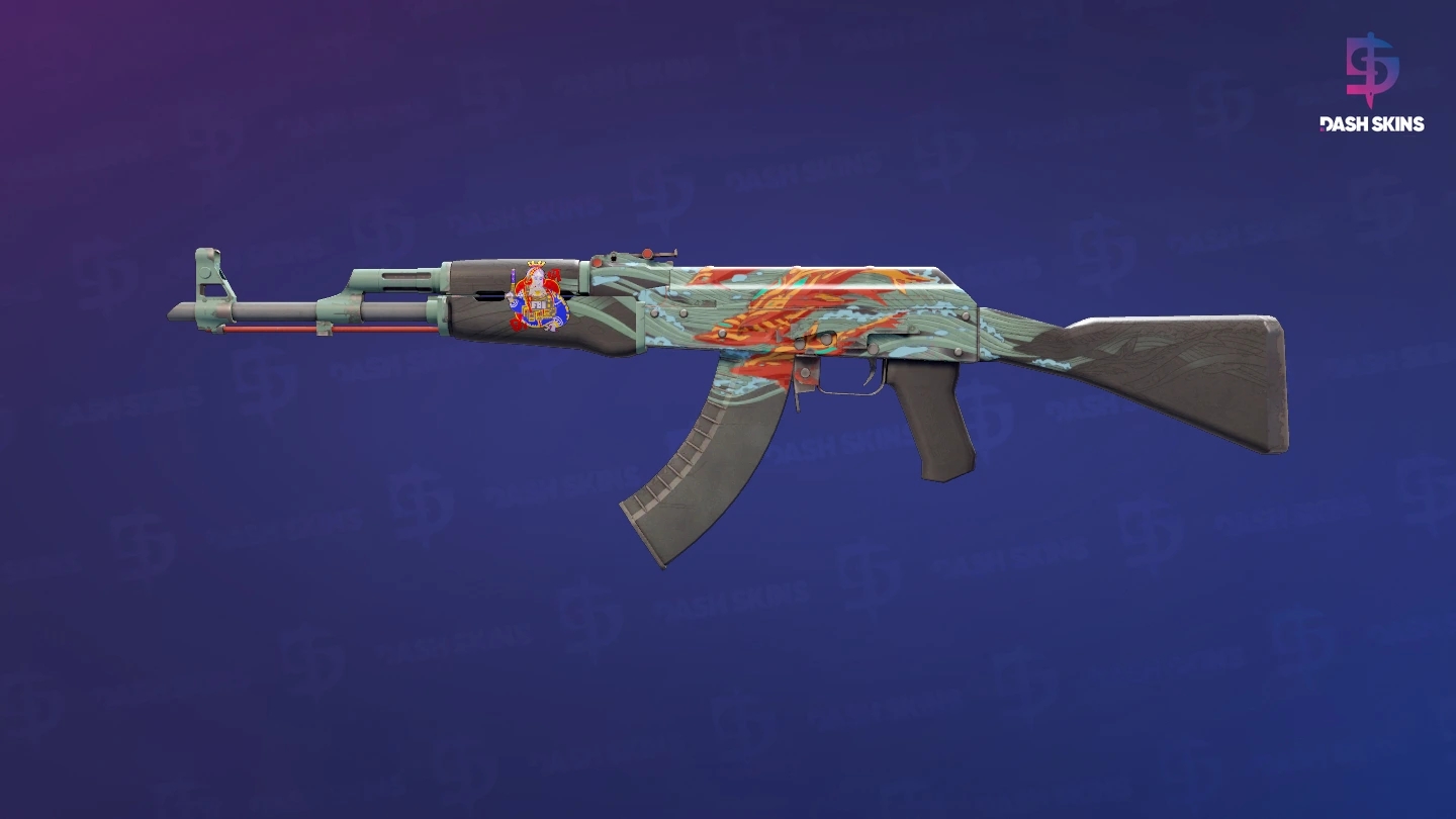 AK-47 | Aquamarine Revenge (Field-Tested) Screenshot Playside