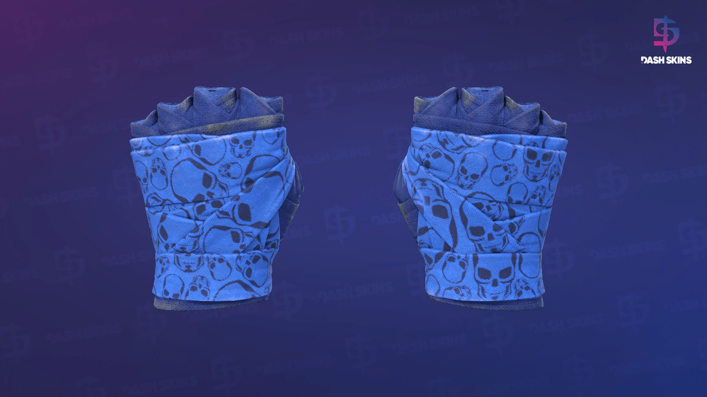 ★ Hand Wraps | Cobalt Skulls (Field-Tested) Screenshot Playside
