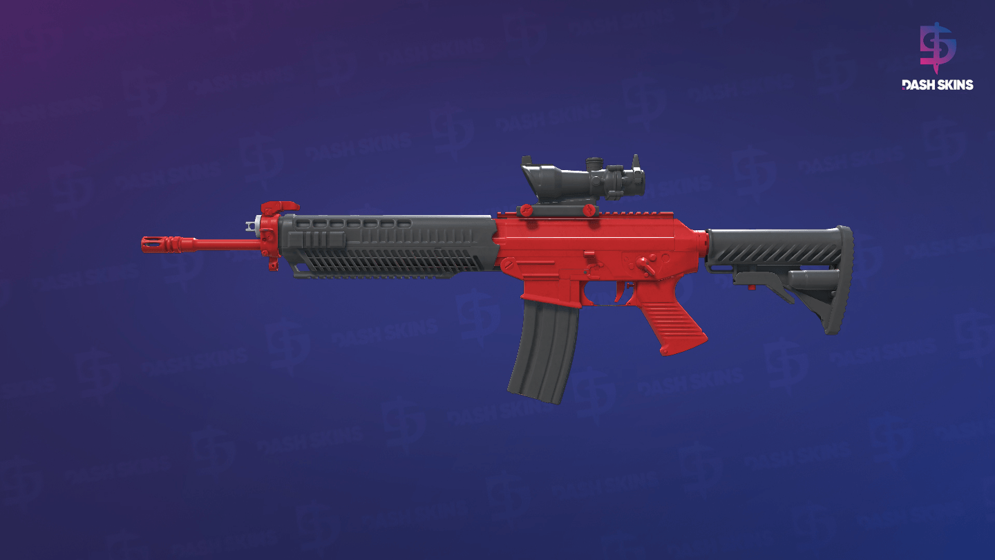 SG 553 | Candy Apple (Minimal Wear) Screenshot Playside