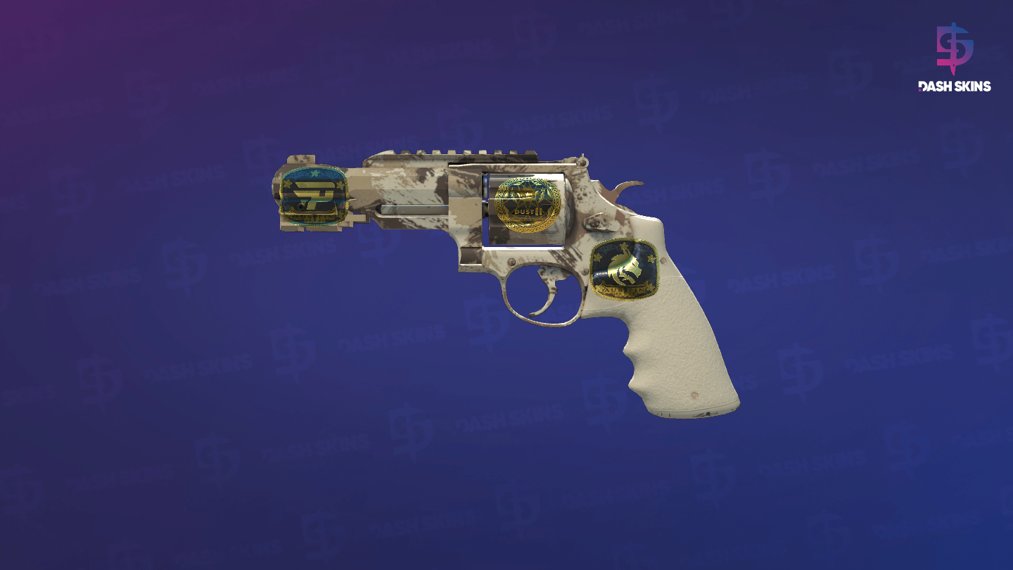 Souvenir R8 Revolver | Desert Brush (Minimal Wear) Screenshot Playside