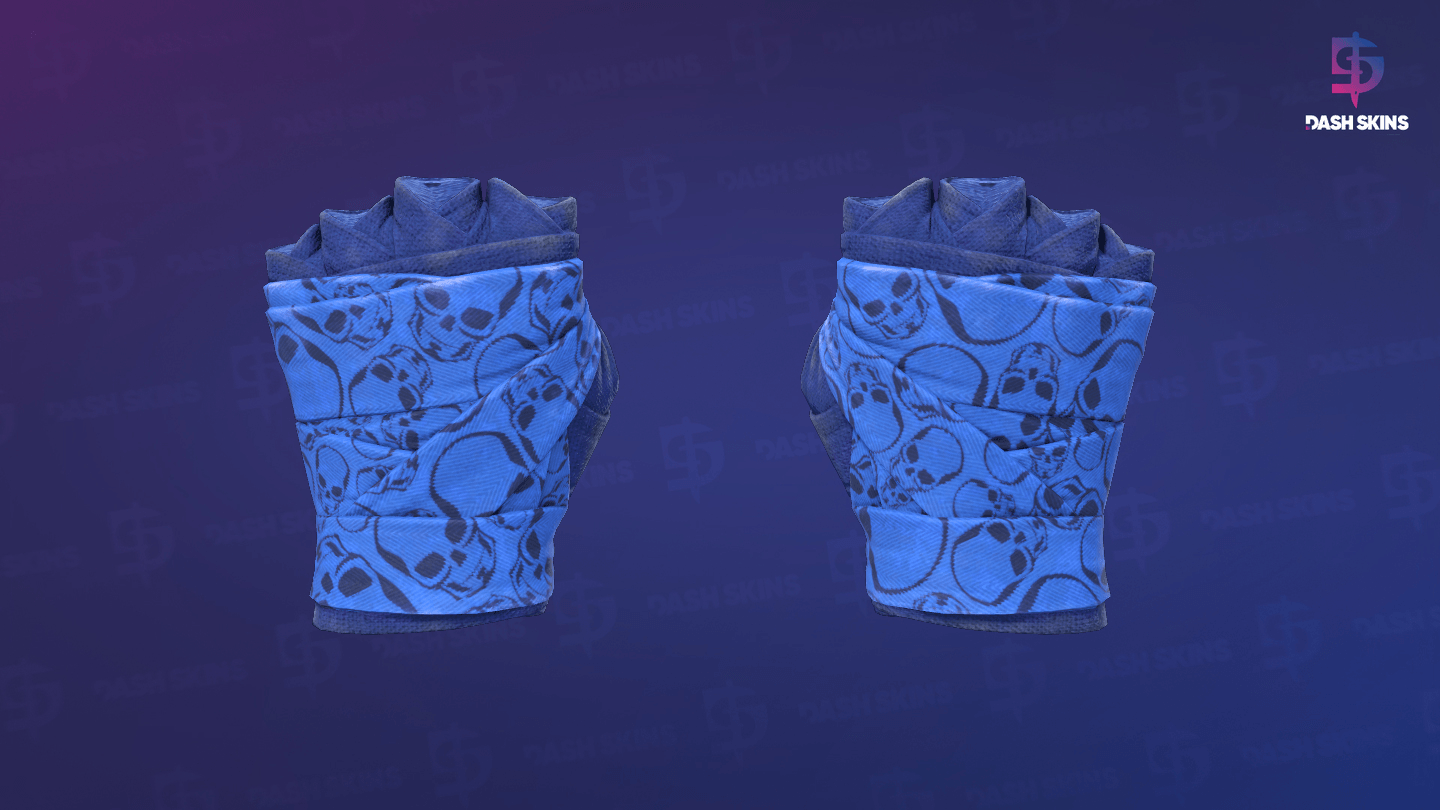 ★ Hand Wraps | Cobalt Skulls (Field-Tested) Screenshot Playside