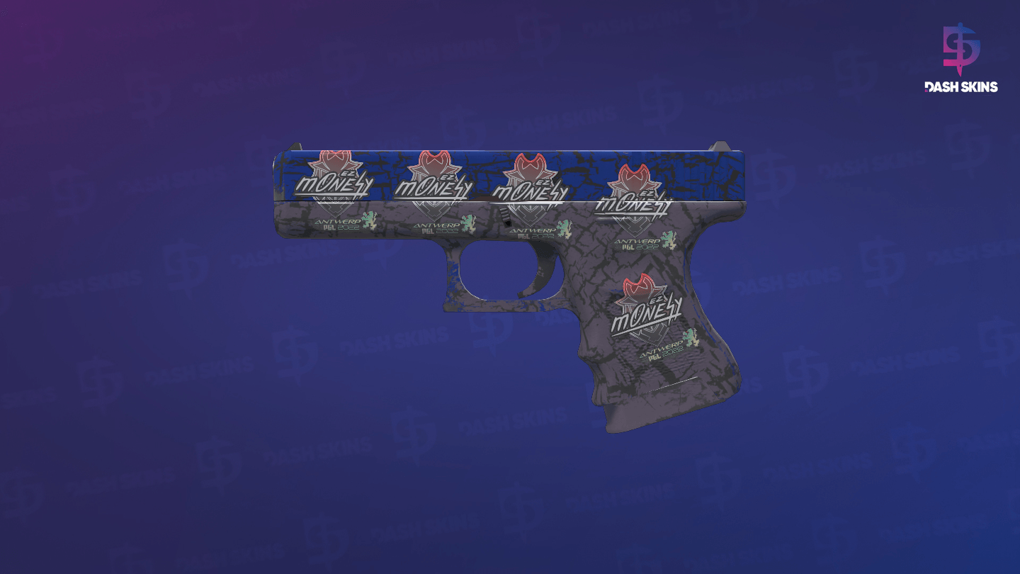 Glock-18 | Blue Fissure (Minimal Wear) Screenshot Playside