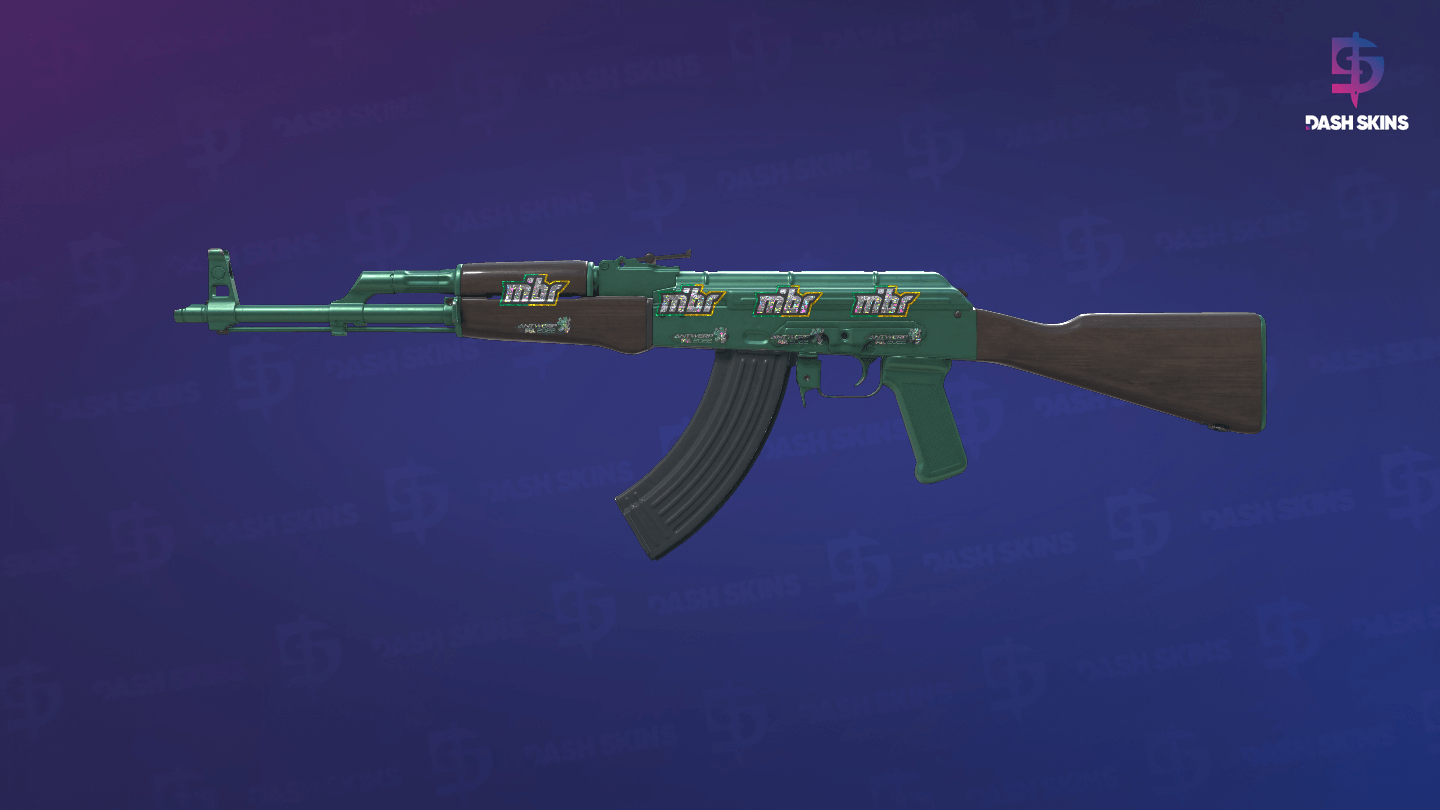 AK-47 | Wintergreen (Minimal Wear) Screenshot Playside