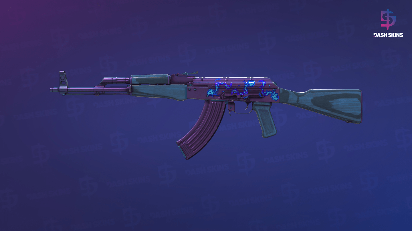 AK-47 | Midnight Laminate (Minimal Wear) Screenshot Playside