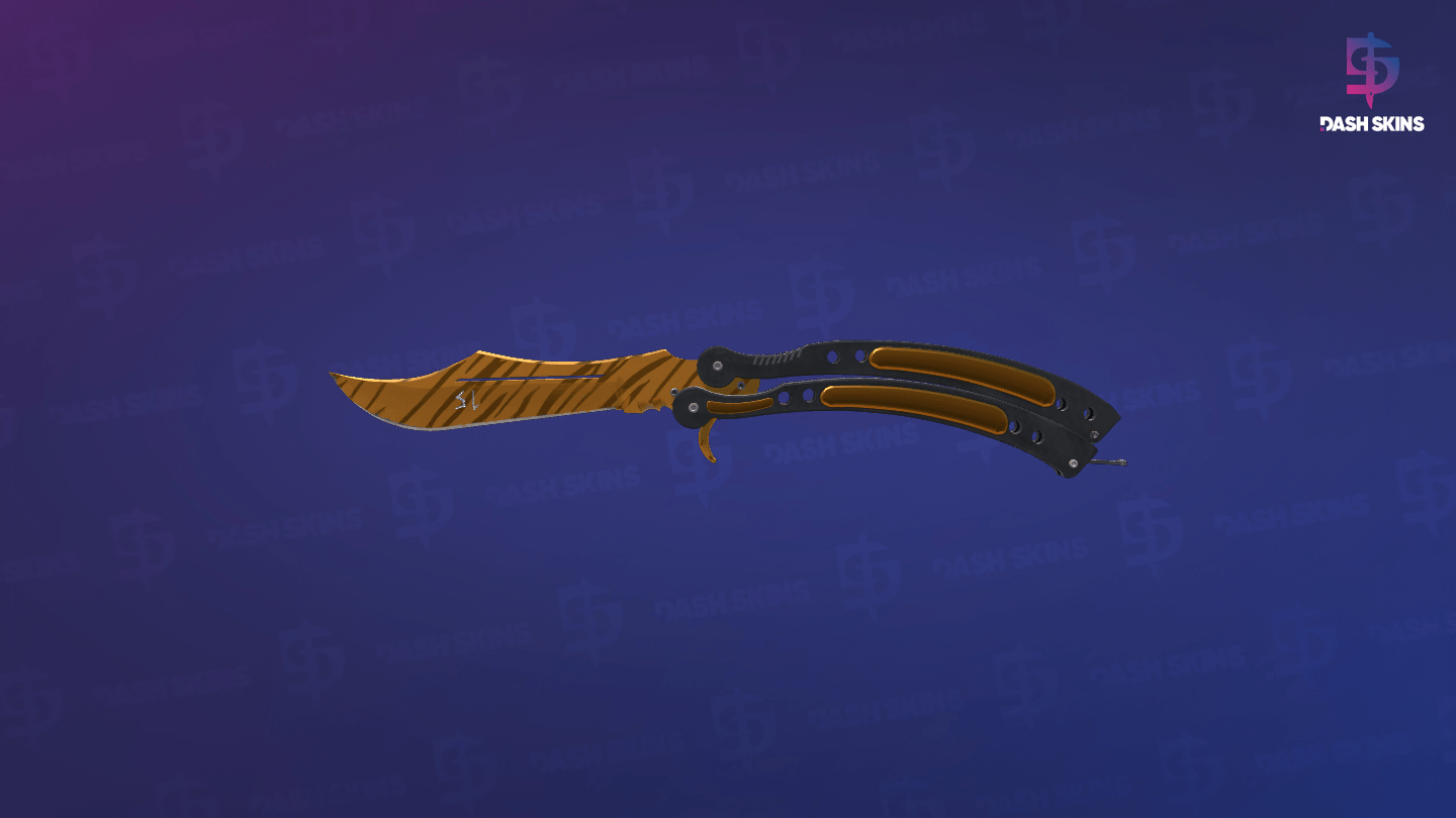 ★ StatTrak™ Butterfly Knife | Tiger Tooth (Factory New) Screenshot Playside