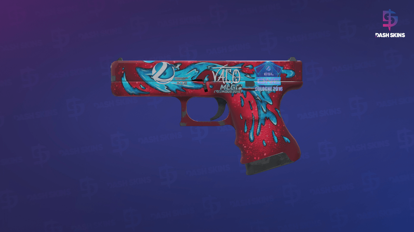 Glock-18 | Water Elemental (Minimal Wear) Screenshot Playside