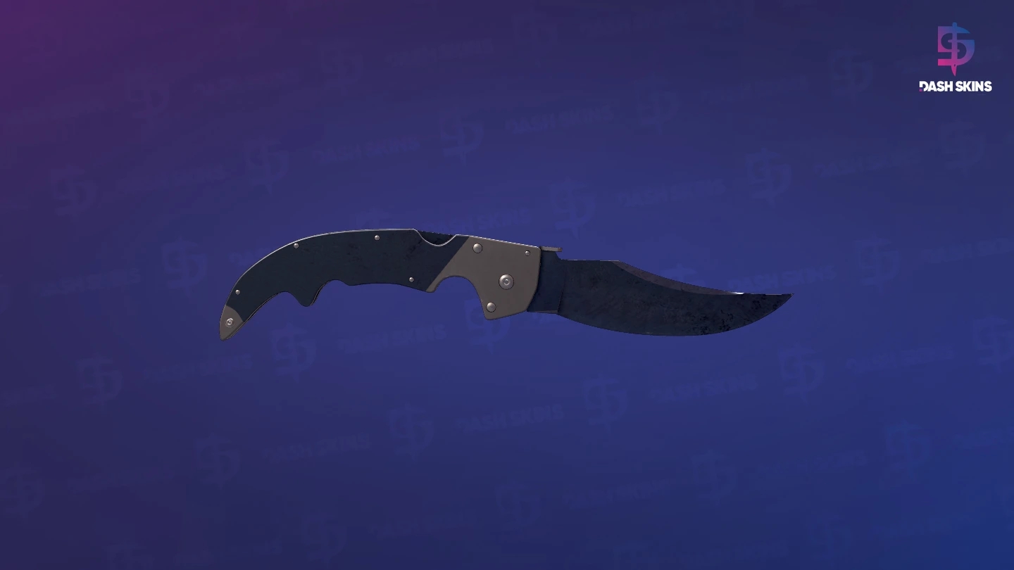 ★ Falchion Knife | Blue Steel (Well-Worn) Screenshot Playside