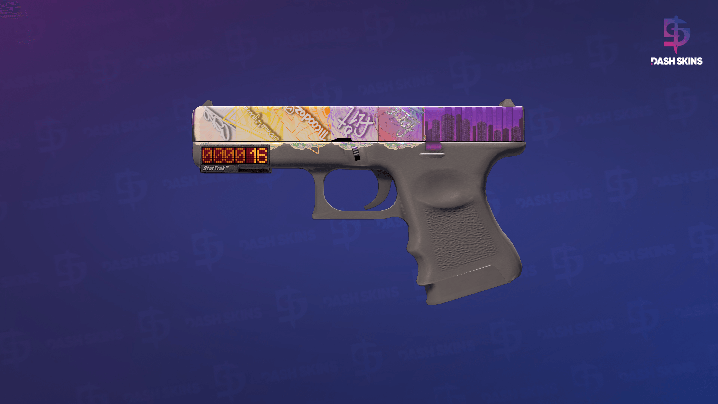 StatTrak™ Glock-18 | Moonrise (Field-Tested) Screenshot Playside