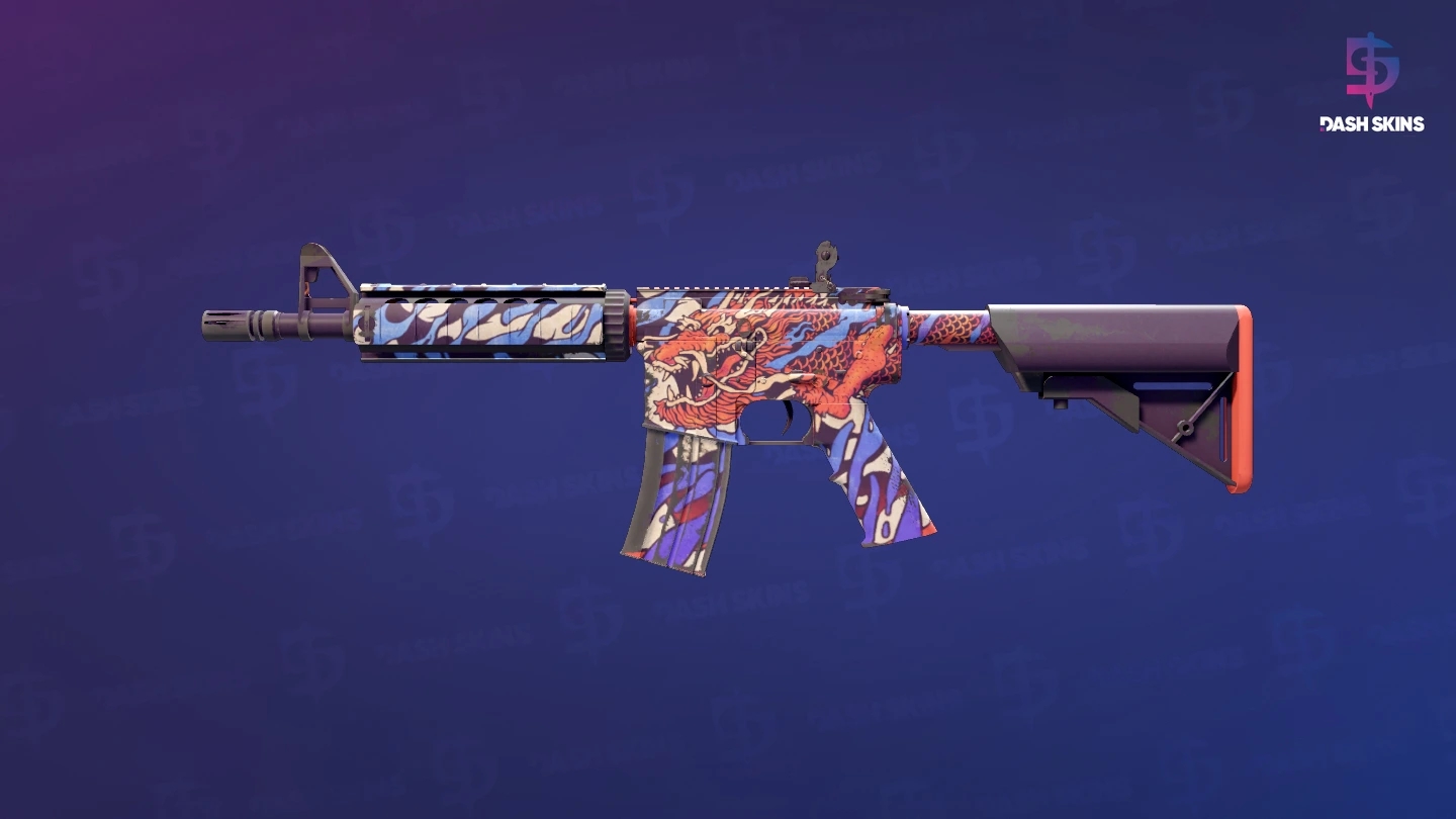 M4A4 | 龍王 (Dragon King) (Minimal Wear) Screenshot Playside